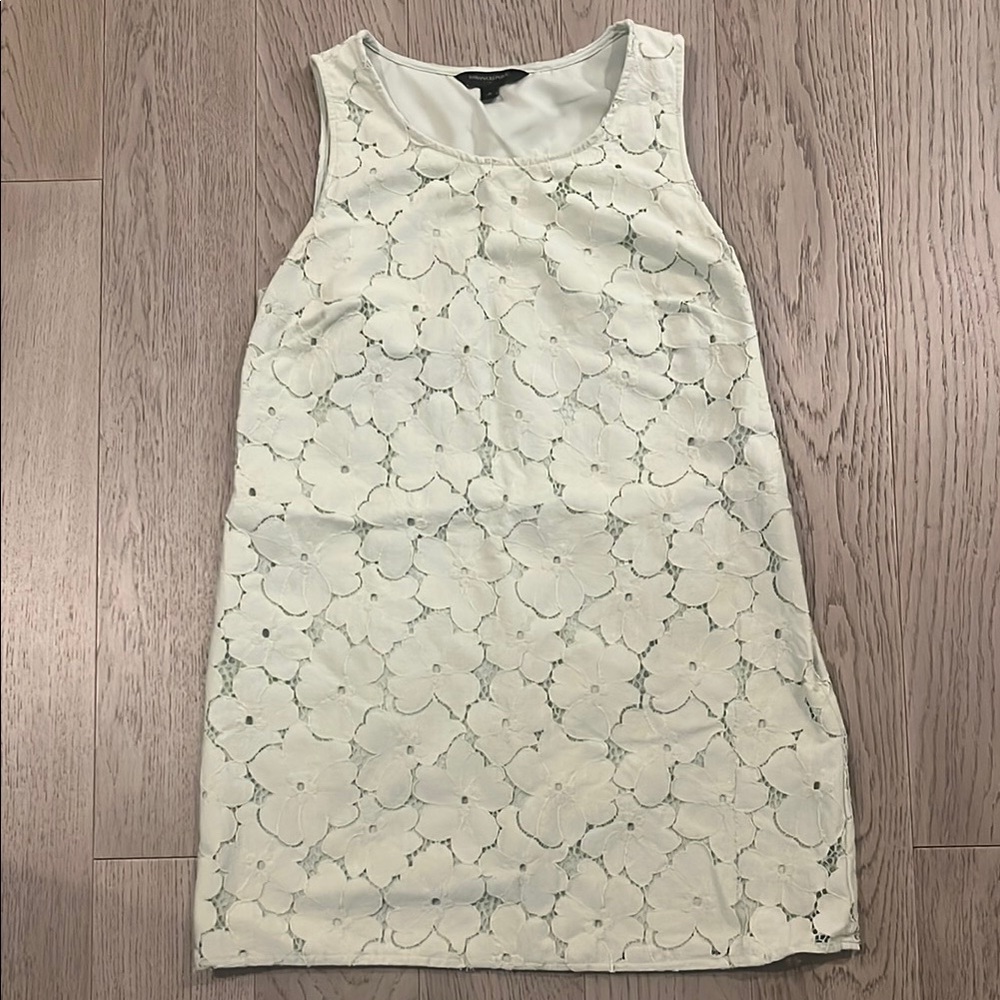 Banana Republic Light Green Floral Sleeveless Dress Size 6